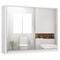Costway Wall Mounted Bathroom Storage Cabinet Medicine Cabinet Organizer Shelf W/Double Mirror Door White